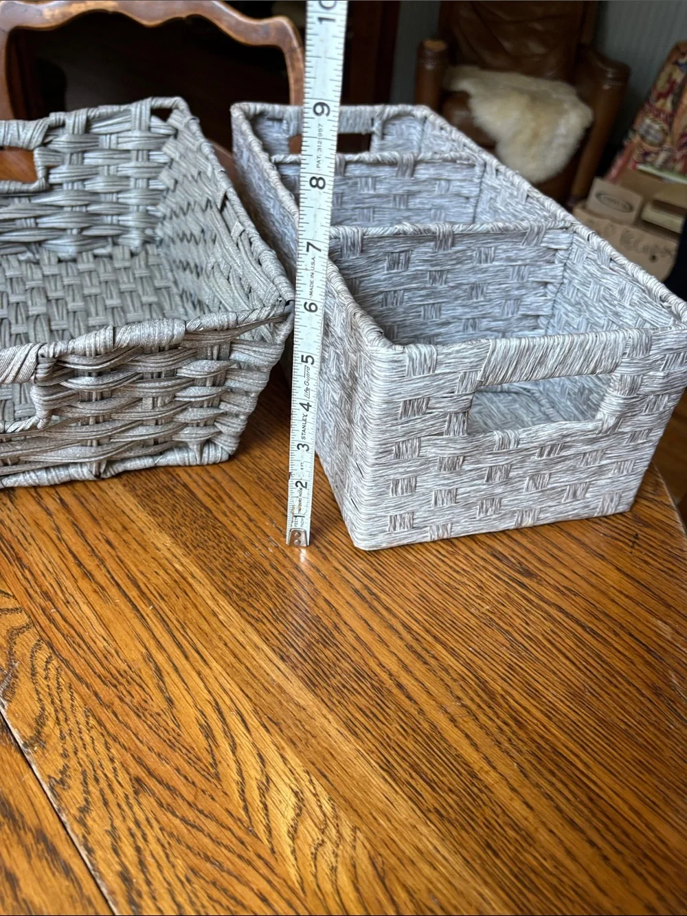 Gray Woven Storage Basket Set with Dividers - Home Accents